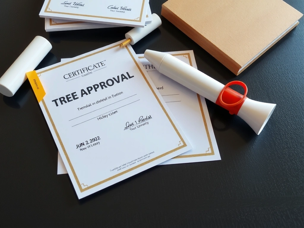 Gestapelte Zertifikate und Urkunden auf einem Schreibtisch